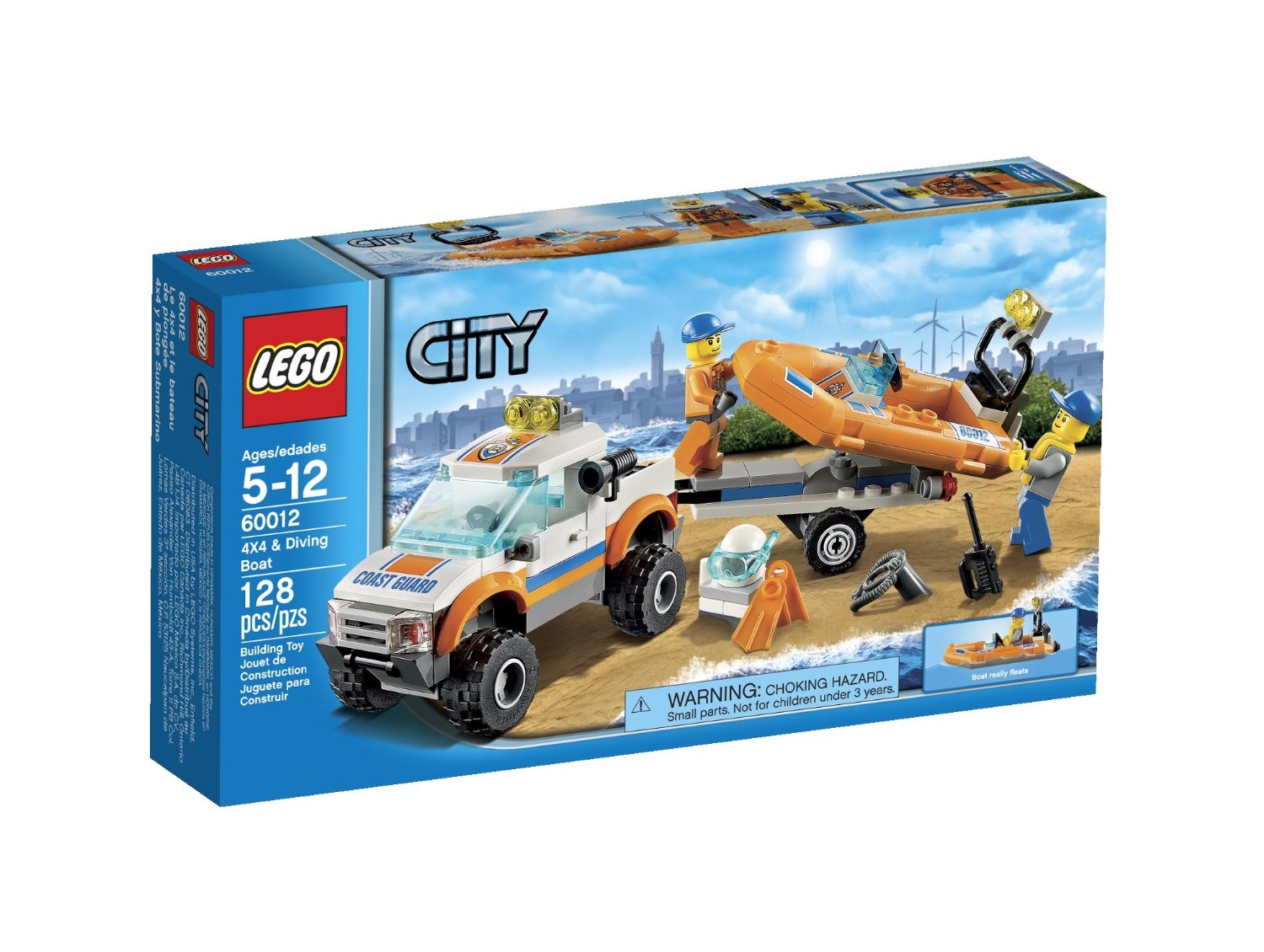 Đồ chơi LEGO CITY 60012 Xe Chở Canô 1